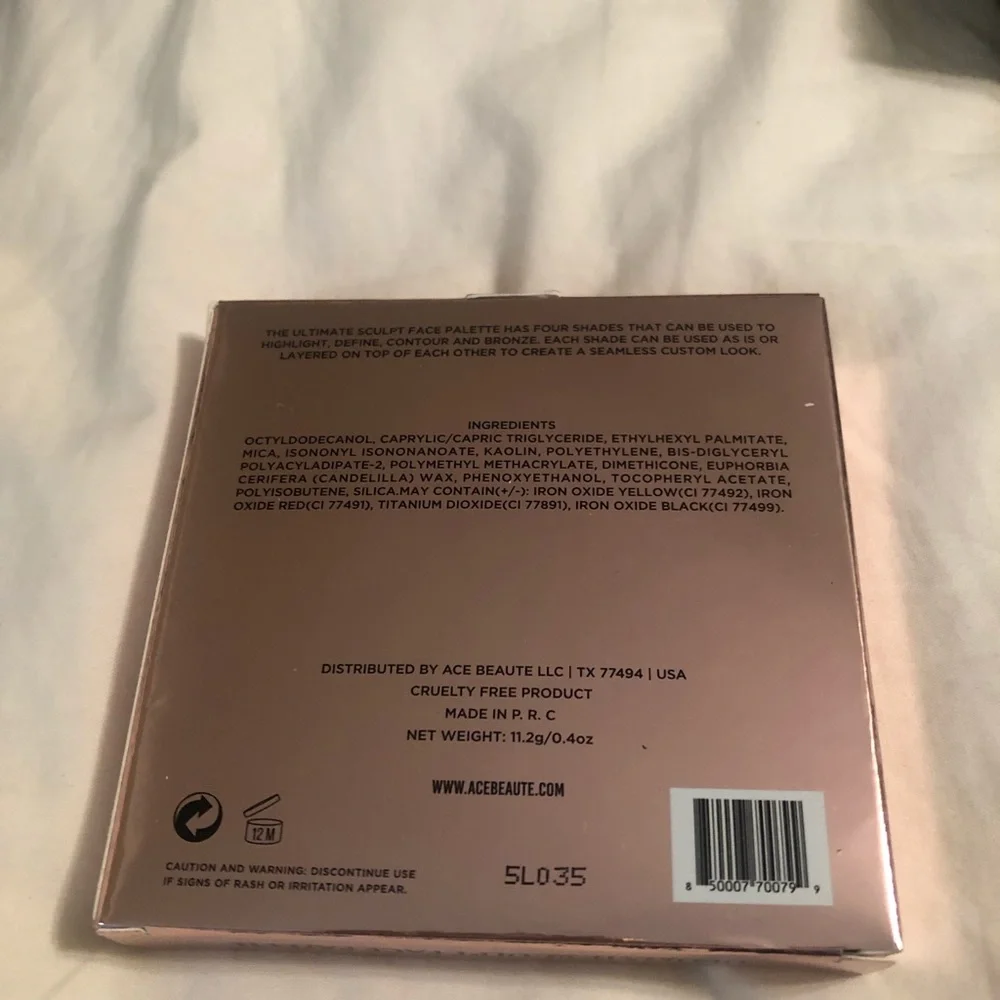 Ace Beaute Ultimate Sculpt Face Palette Limited Edition Compact